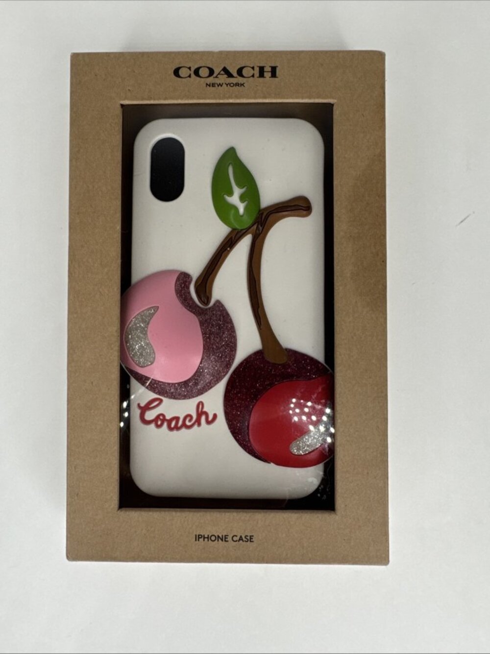 Coach F65093 iPhone X/XS Cherry Phone Case Cover Protection